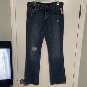 Old Navy The Diva Medium Blue Low Rise Boot Cut Jeans